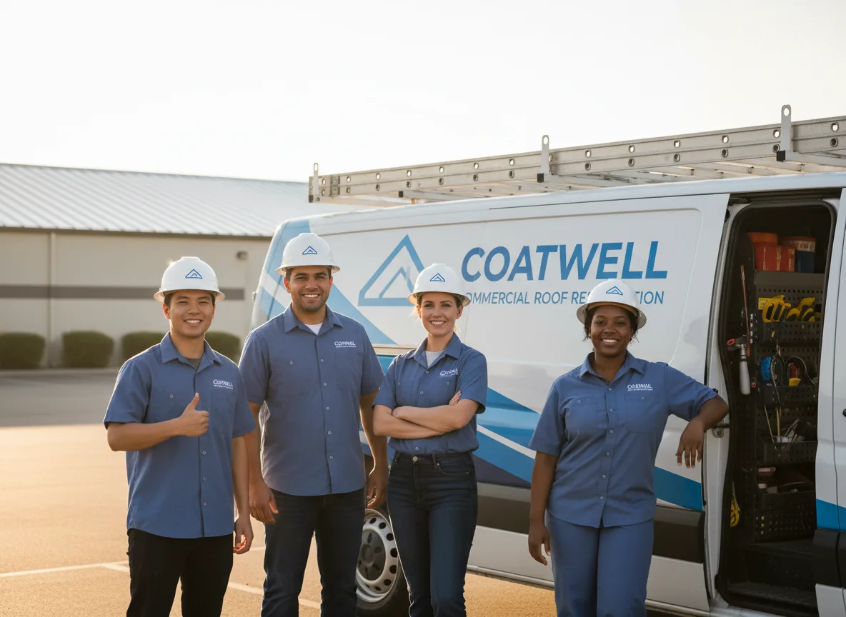 Commercial roof coating company in Mossville, IL